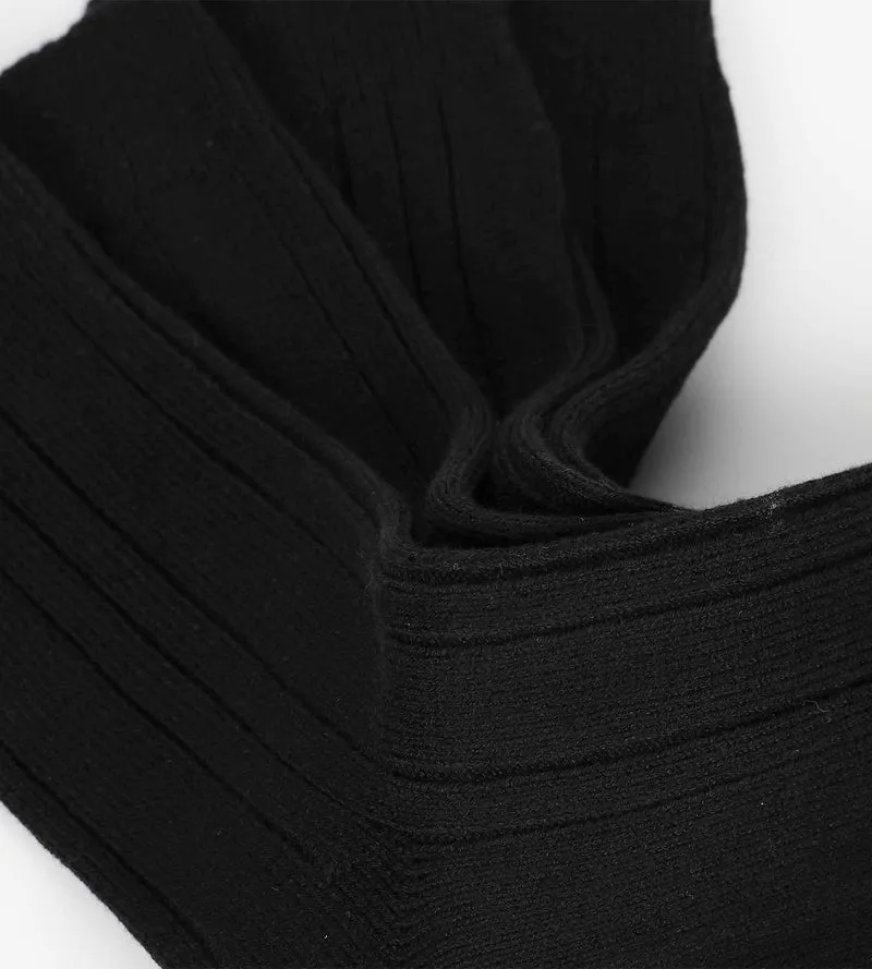 2er-Pack Herrensocken Schwarz Bambus