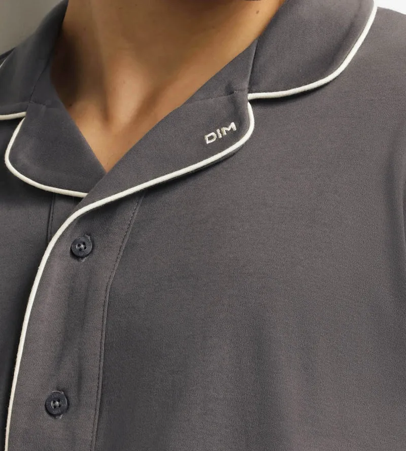 Pyjama-Hosen-Set für Männer Grau Dim