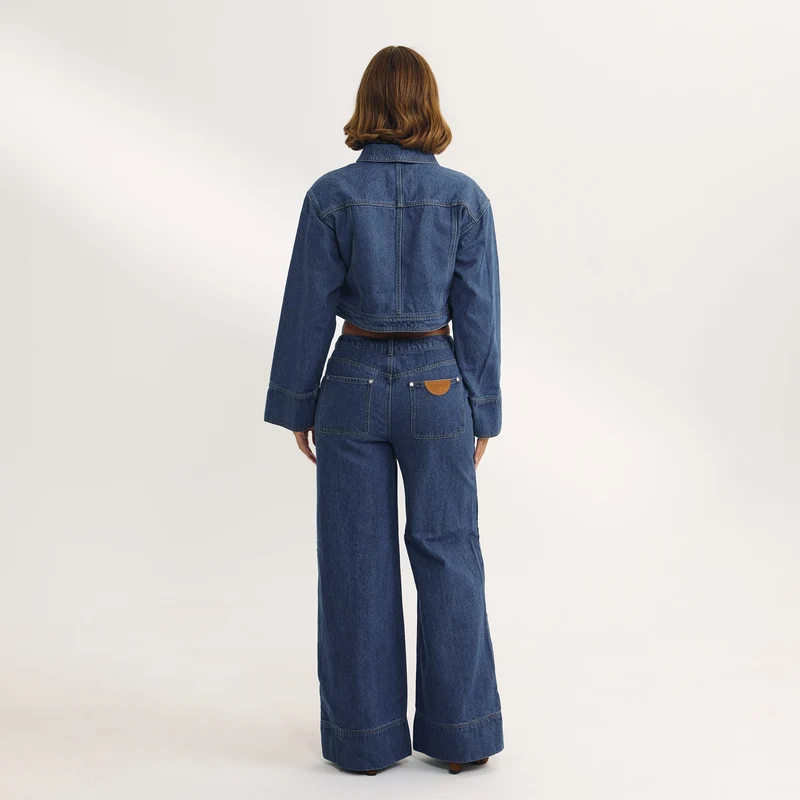 Boxy Denim Jacket - Blue
