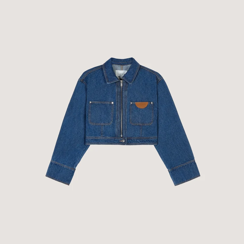 Boxy Denim Jacket - Blue