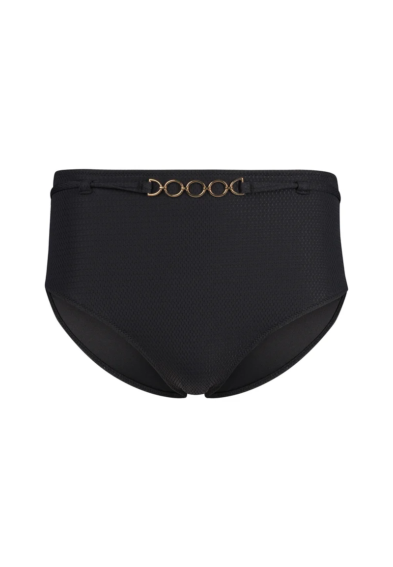 Elegantchain High-waisted bikini bottoms | black 083280-087665