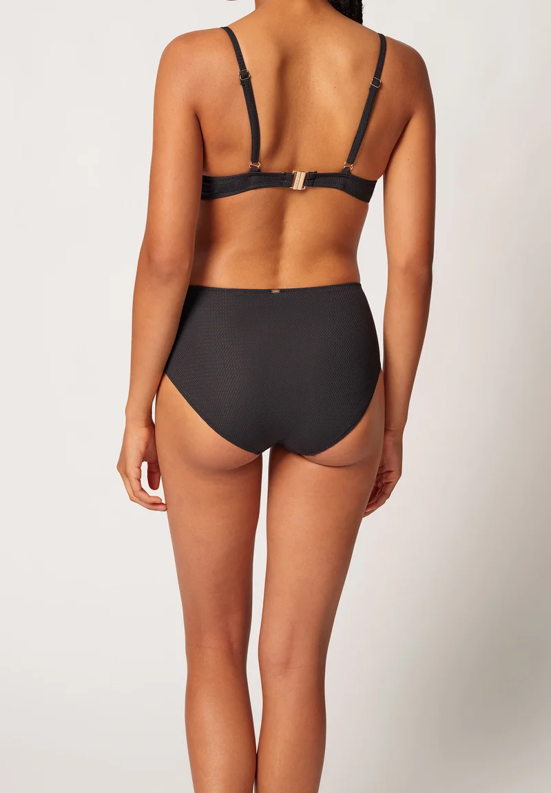 Elegantchain High-waisted bikini bottoms | black 083280-087665