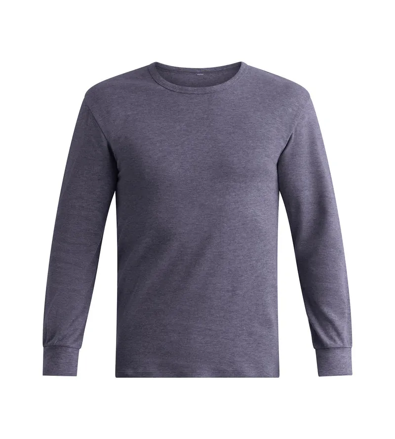 Blaugraues Herren-T-Shirt aus Baumwolle Dim Thermal