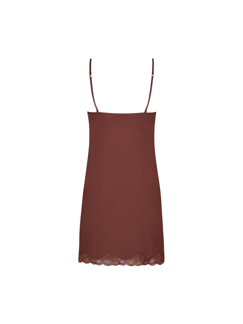 Antigel by Lise Charmel - Simply Perfect Spaghetti Strap Night Dress Chataigne