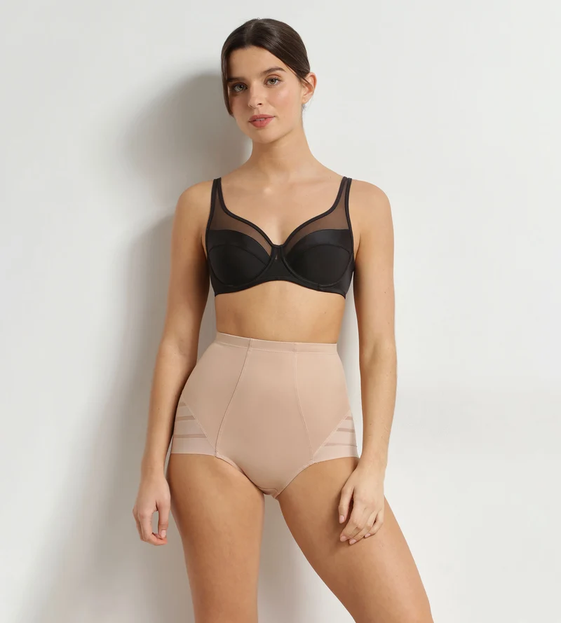 Hoher Slip mit flachem Bauch Nude für Damen Dim Silhouette Élégance