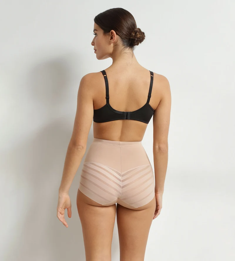 Hoher Slip mit flachem Bauch Nude für Damen Dim Silhouette Élégance