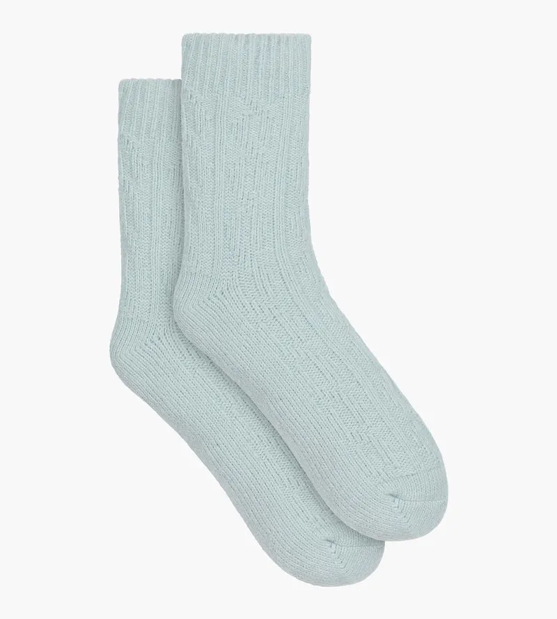 Warme Socke für Frauen Himmelblau Cocoon Fleece
