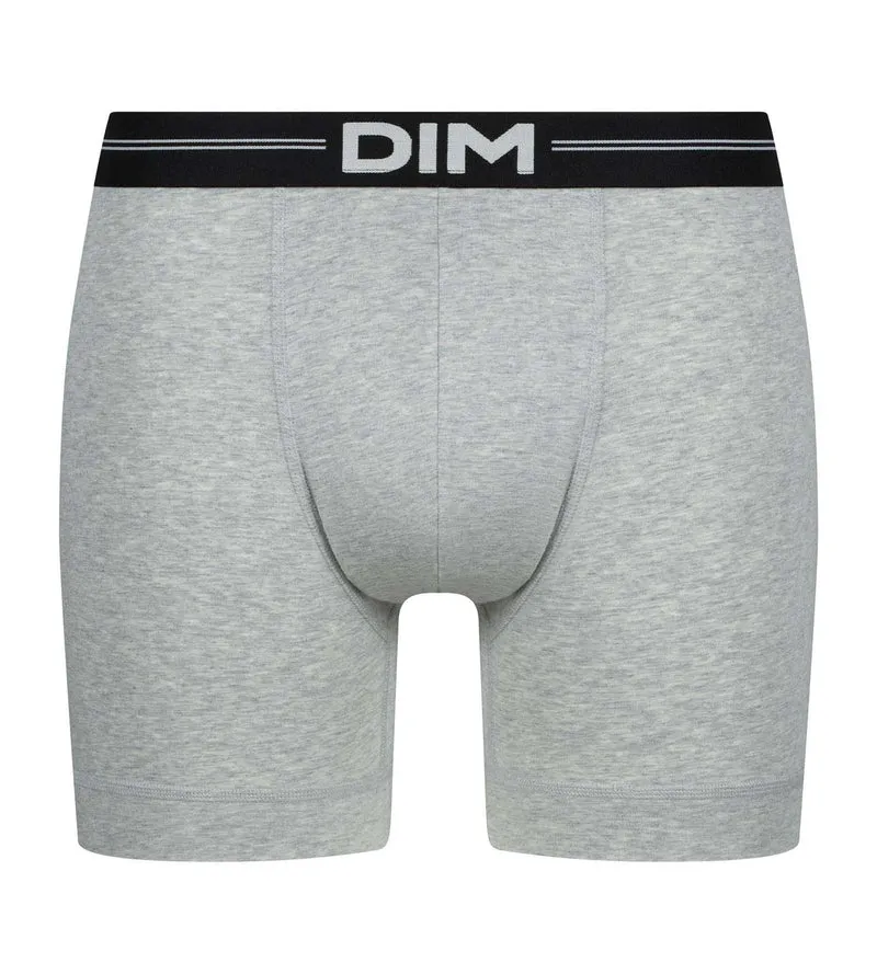 Lange Boxershorts für Männer Grau meliert Dim Icons