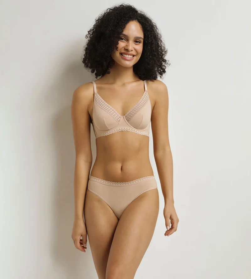 Damen-String mit Spitze Nude Daily Micro