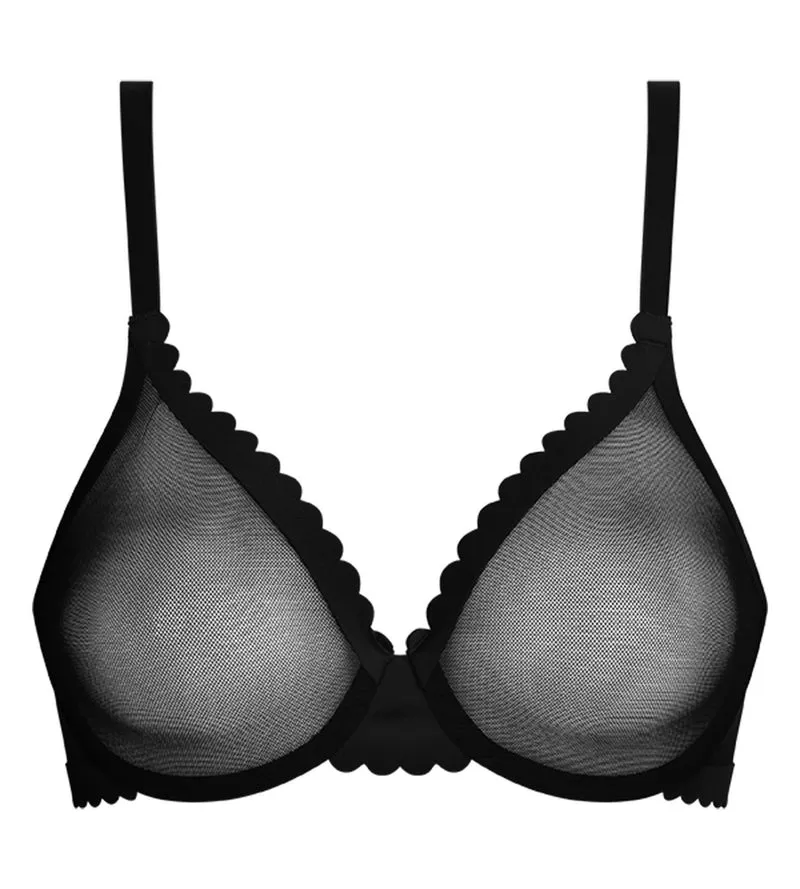 Halbschalen-BH aus Tüll Schwarz Dim Body Touch Cheeky