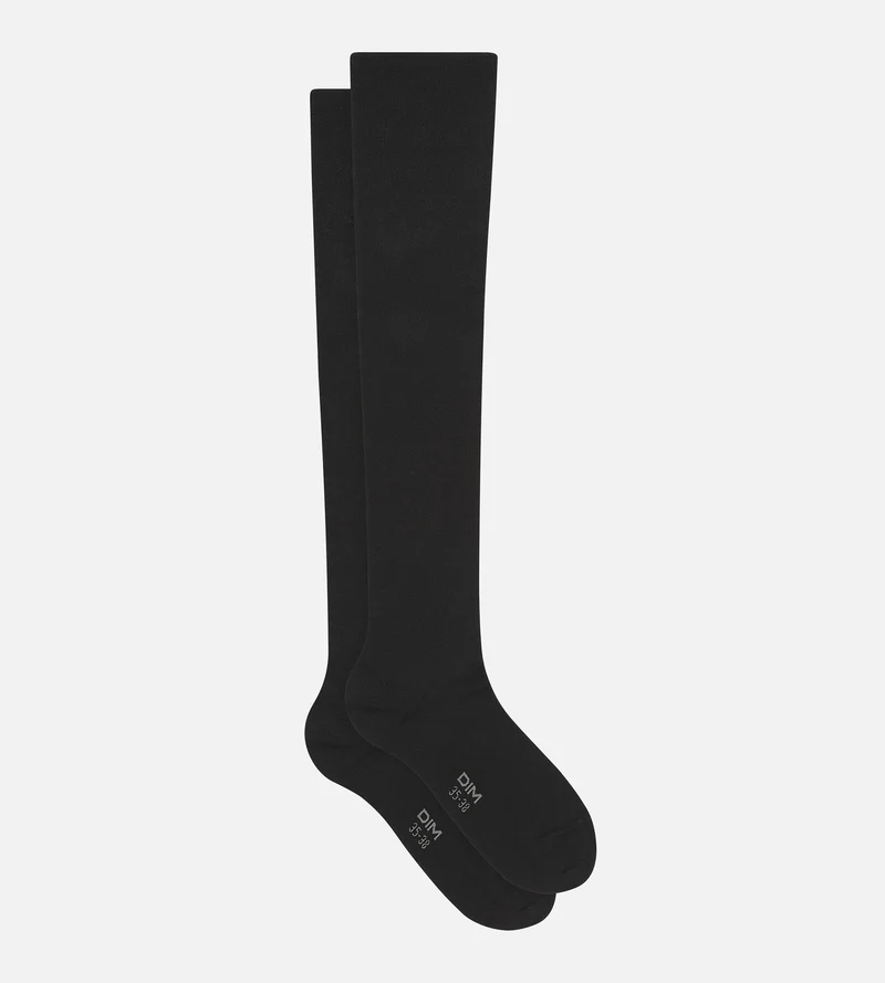 Hohe Socke Frau Schwarz Dim Mode