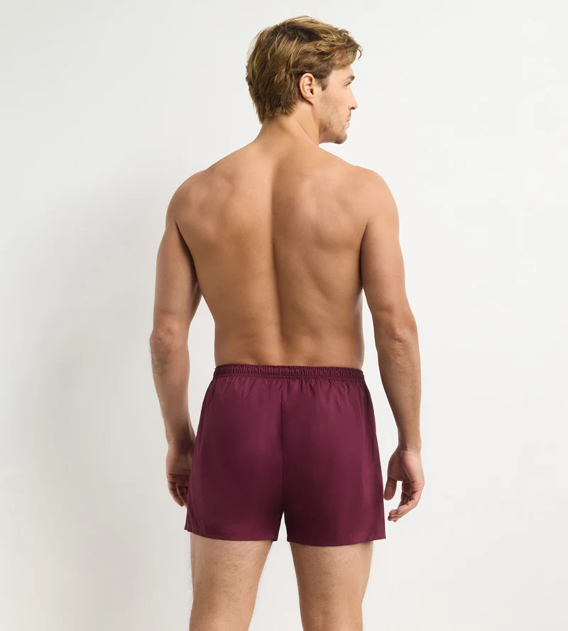 2er-Pack Unterhosen für Männer Blau gestreift Rot Baumwolle Stretch