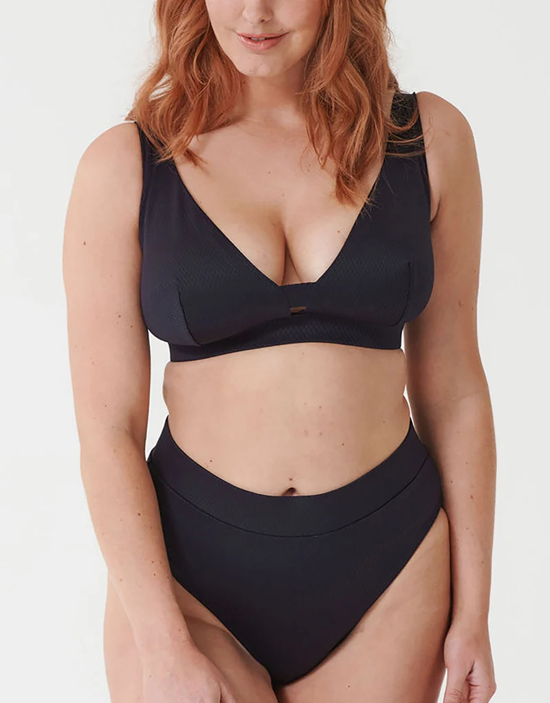 Miss Mandalay Christina High Waist Bikini Brief Black