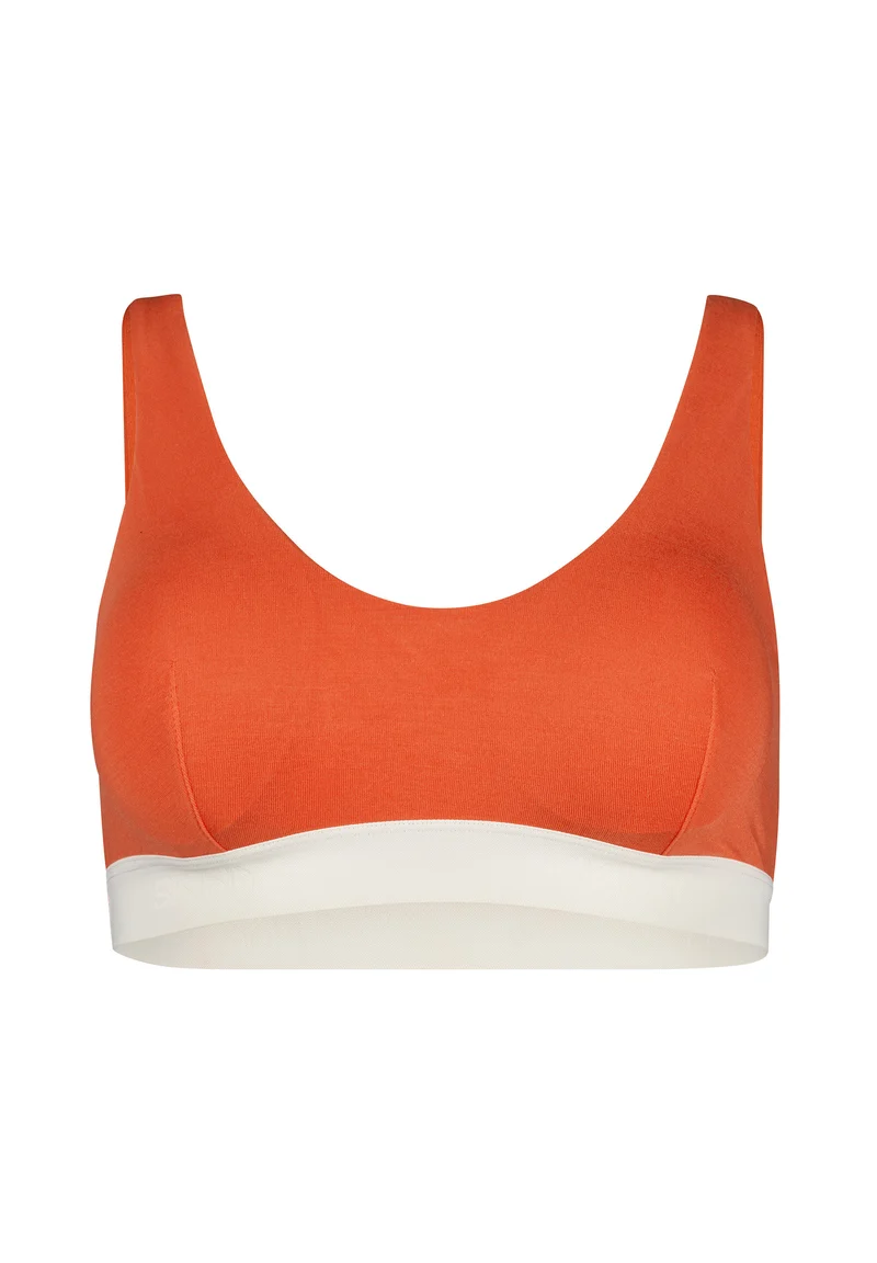 Modal Retro Crop top remov. pads | red orange 083320-08S796