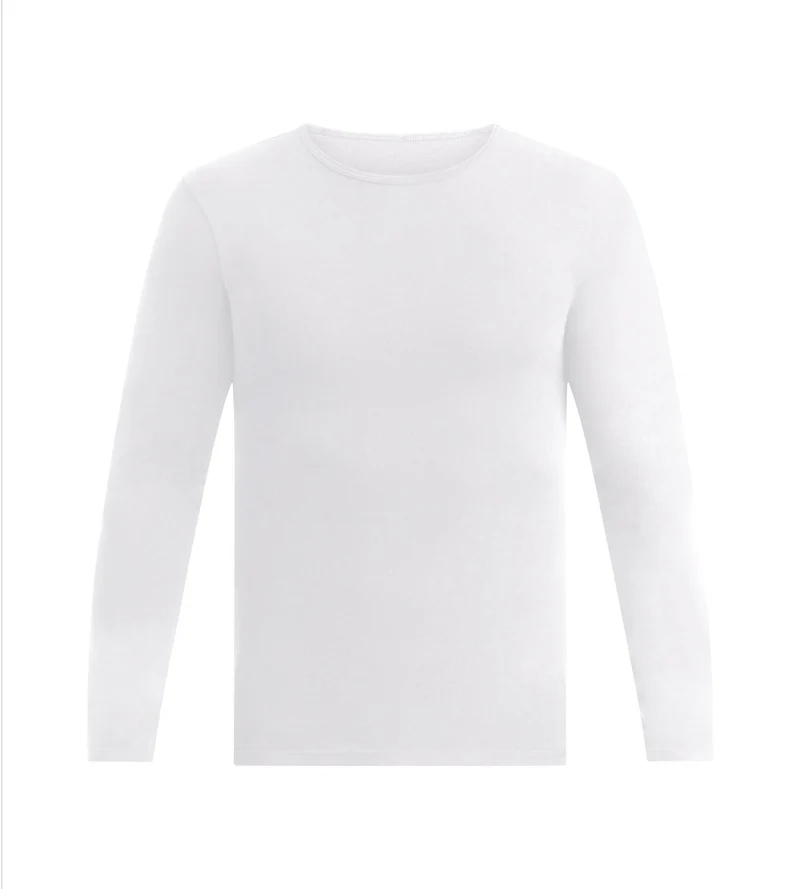 Herren-Langarmshirt Weiß Dim Thermal