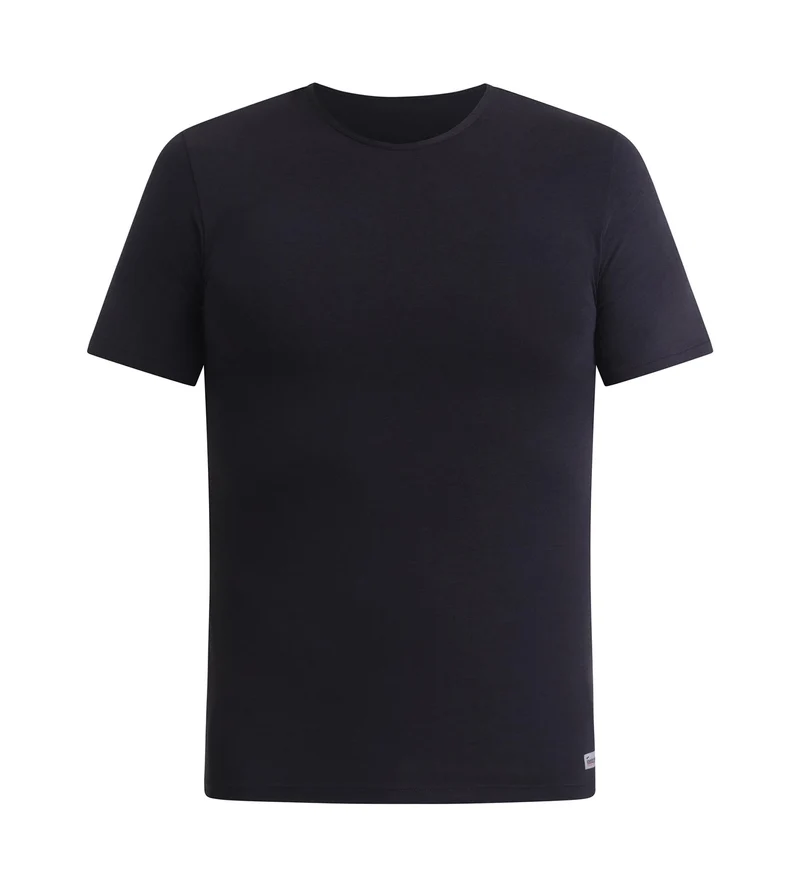 Herren-T-Shirt mit kurzen Ärmeln Schwarz Dim Thermal