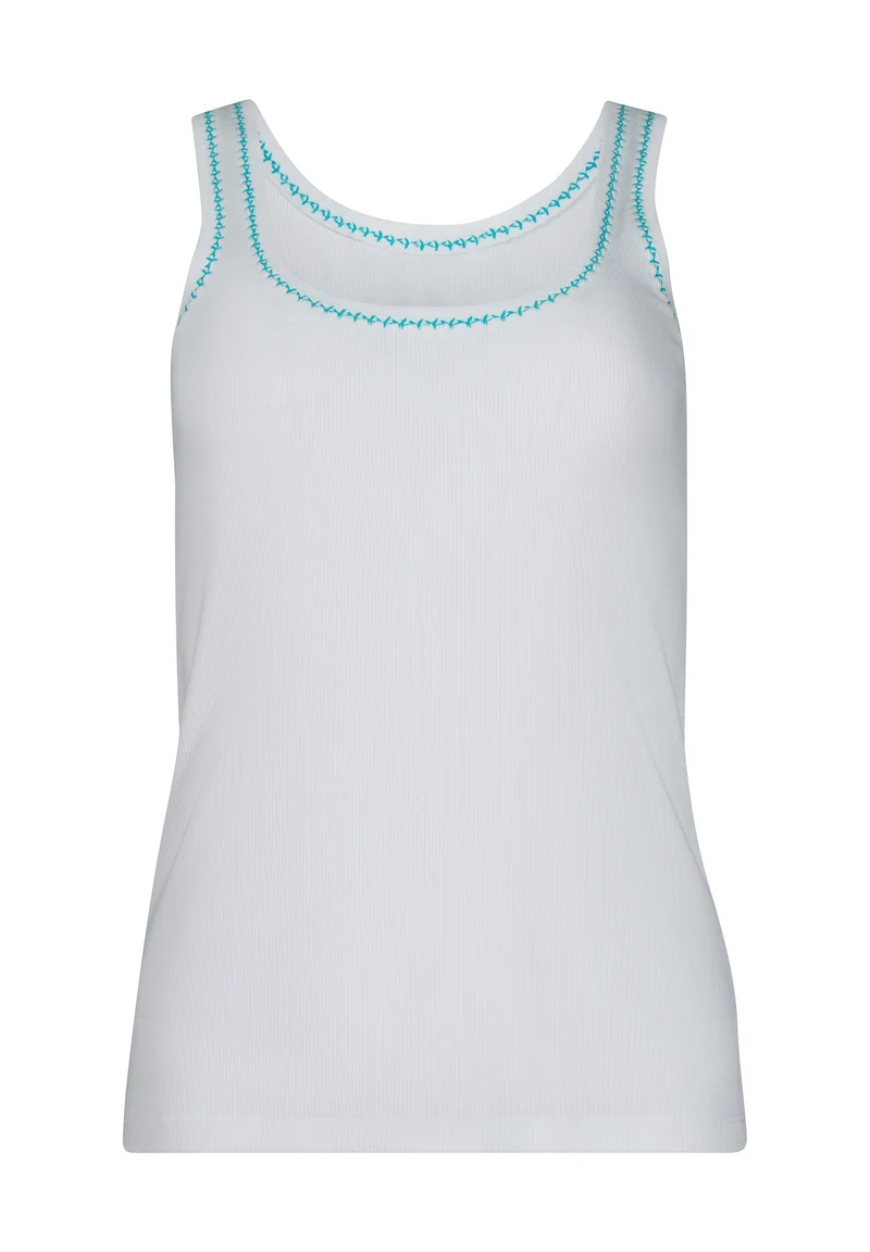 Rib Tops Tank top | whiteaqua 087526-08A392