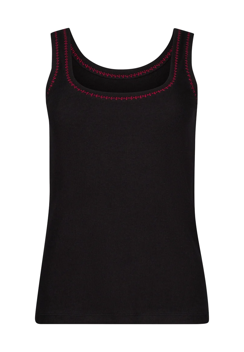 Rib Tops Tank top | blackred 087526-08A394