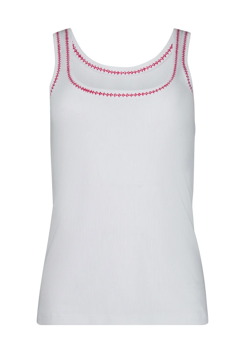 Rib Tops Tank top | whitered 087526-08A393