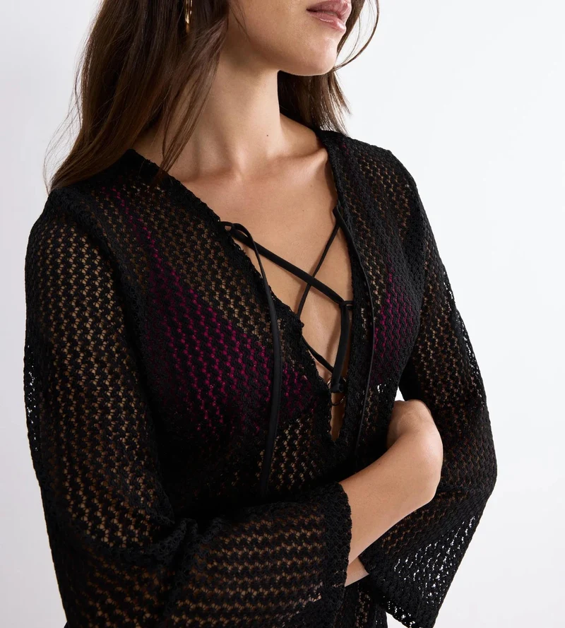 Beach MyWear Crochet Short Dress