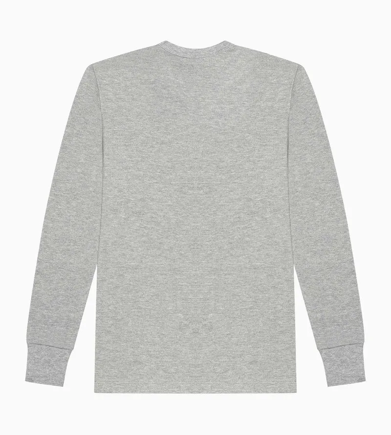Unisex Kinder T-Shirt Grau Meliert Dim Thermal