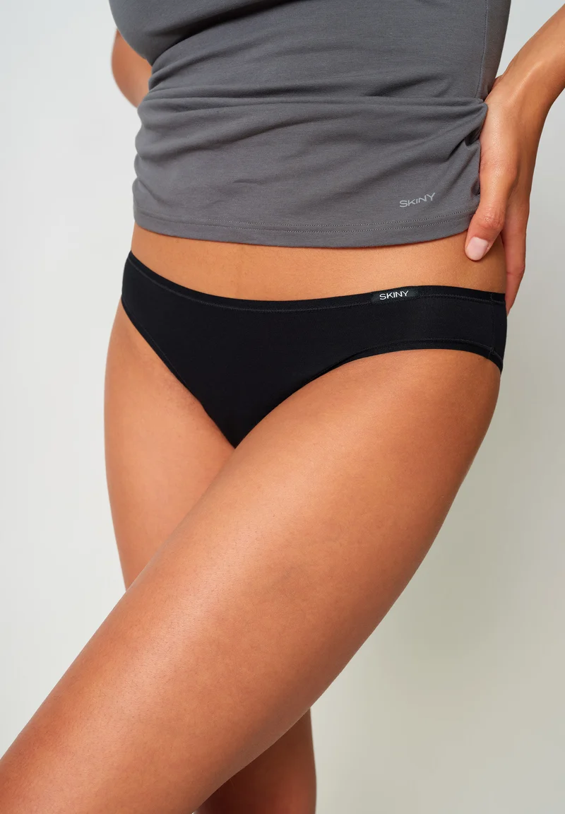 SKINY ADVANTAGE Cotton Stretch Bikini briefs 3 pack | blackwhiteleo selection 087176-08A198