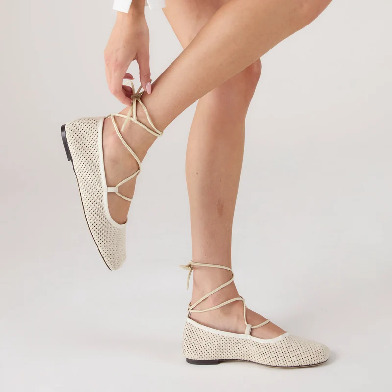 Athena Ballet Flats - Off White