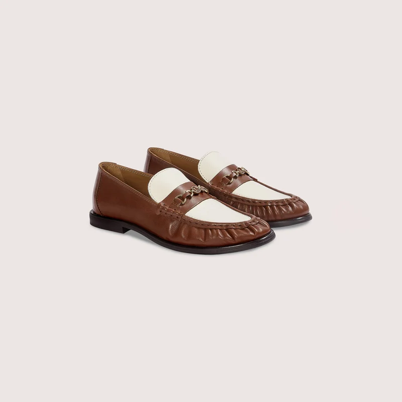 Agnes Loafers - Tan/Cream