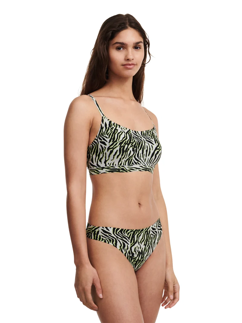 Chantelle – Softstretch-Tanga mit mehrfarbigem Zebra-Print