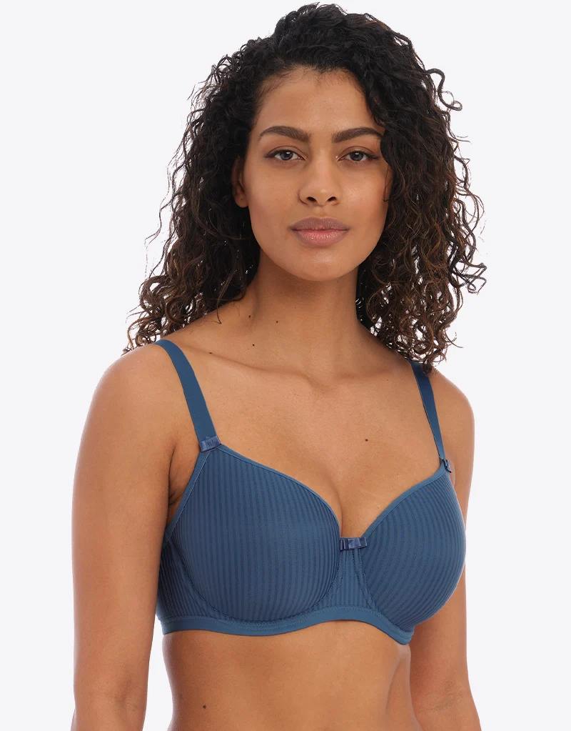 Freya Idol Moulded Balcony Bra Vintage Denim