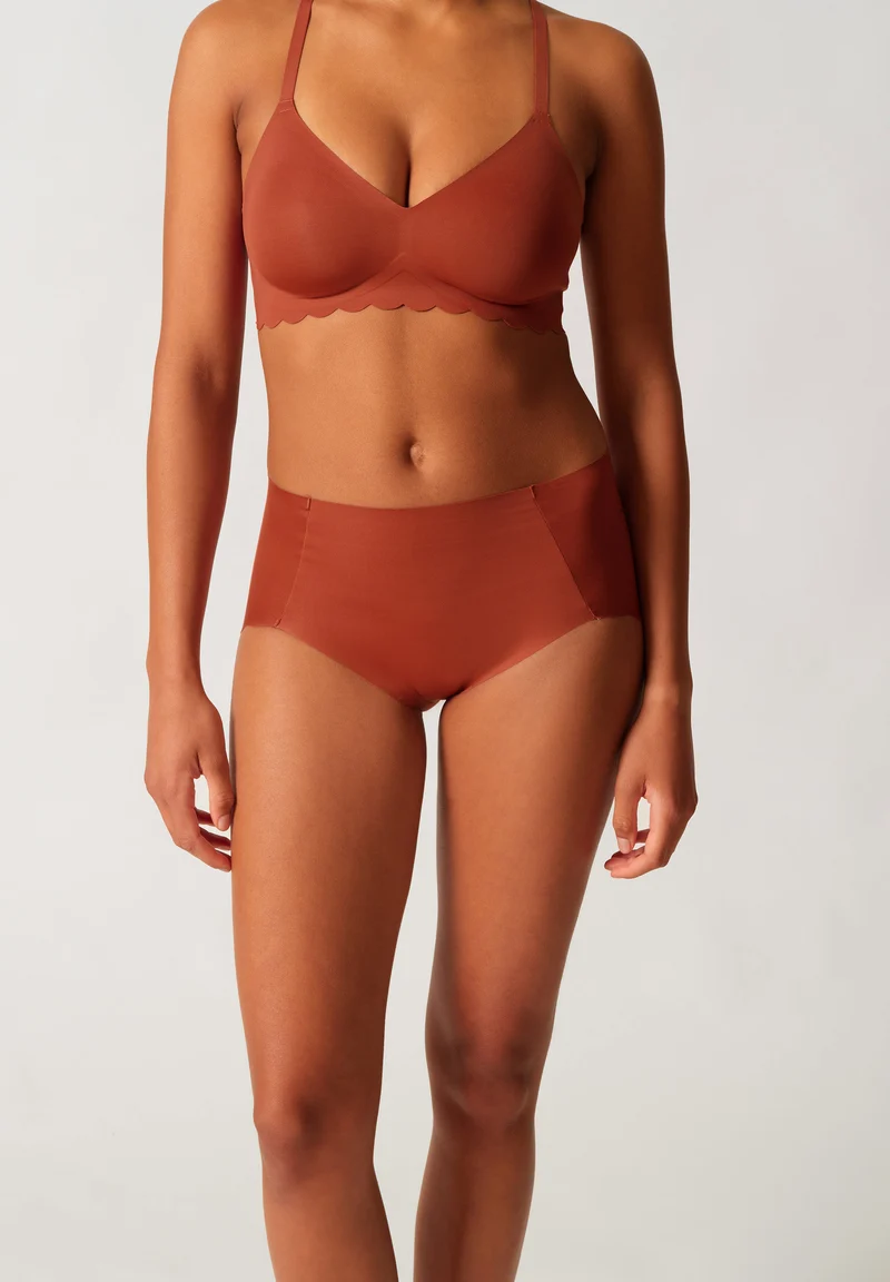 Sensation High waist briefs | marsala 087059-08A077
