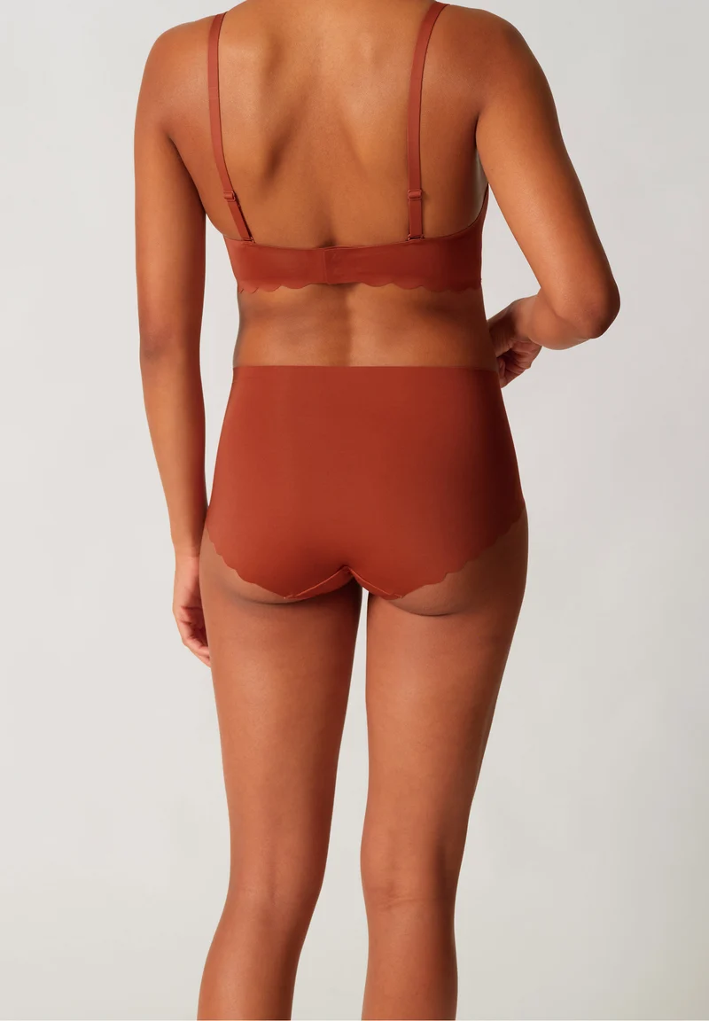 Sensation High waist briefs | marsala 087059-08A077