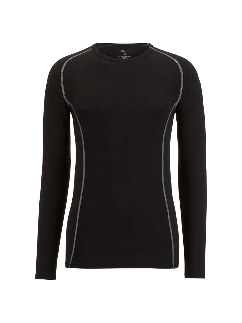 Shirt langarm, O-Neck, NEW WOOL