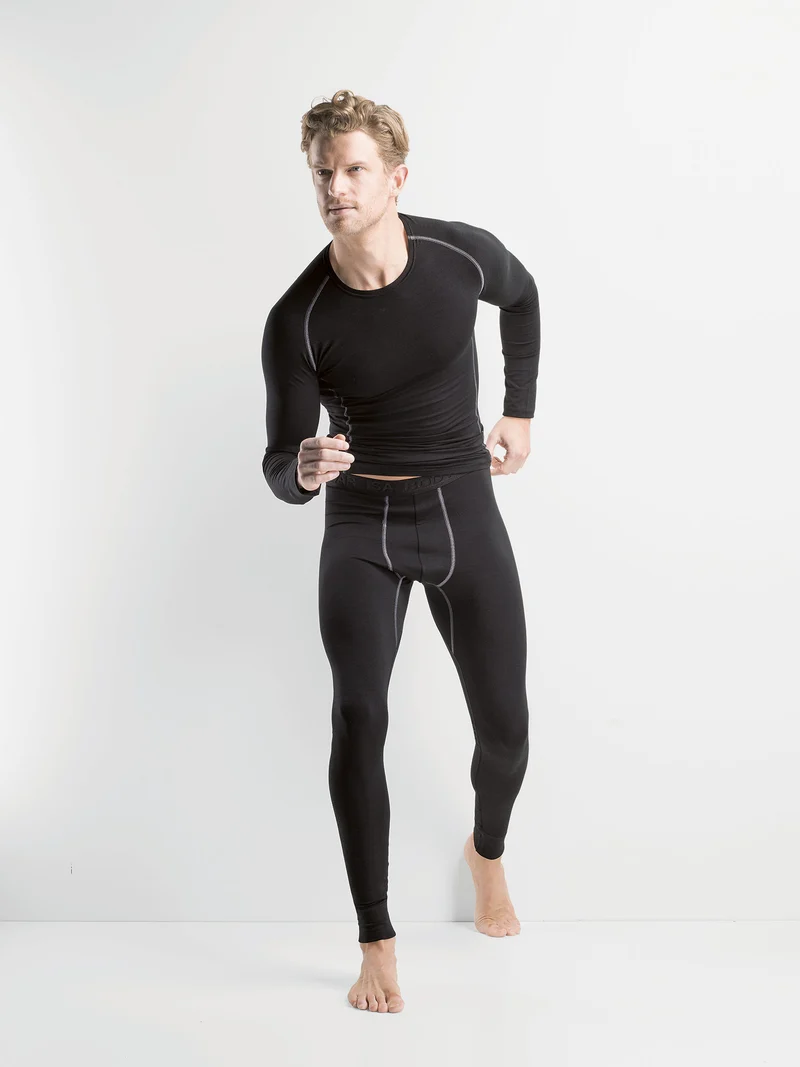 Shirt langarm, O-Neck, NEW WOOL