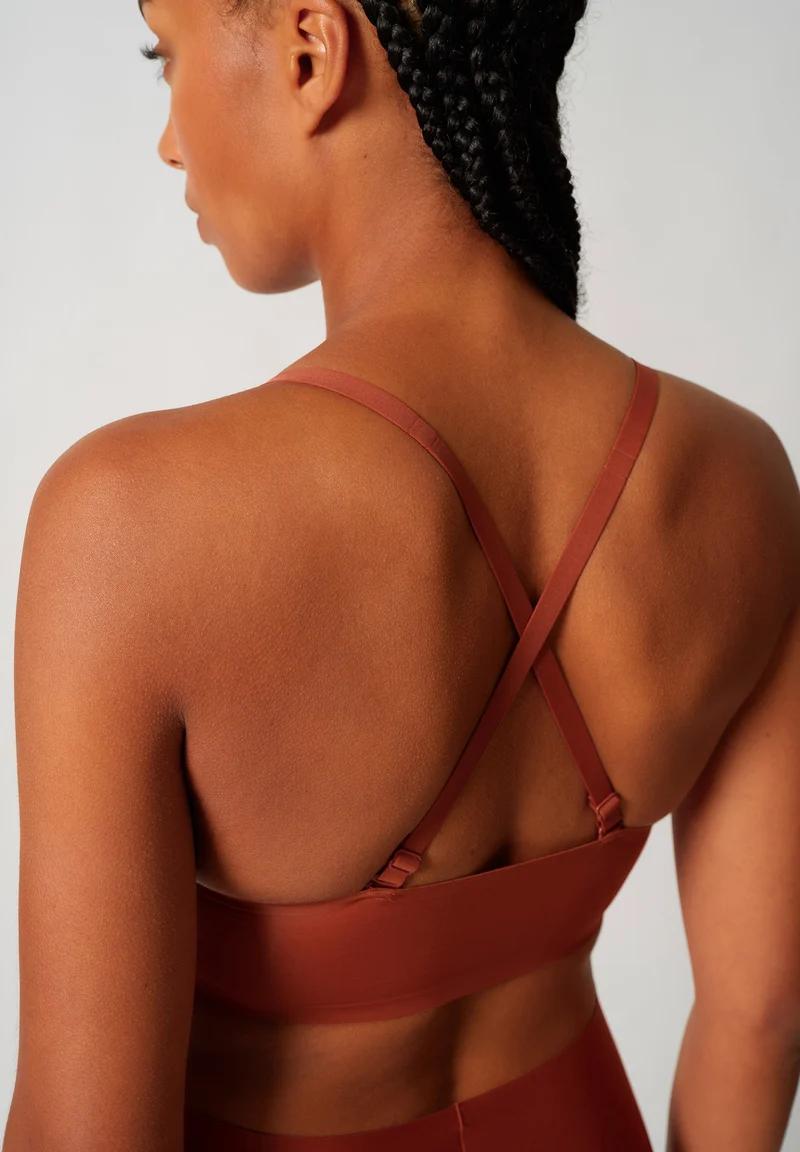 Sensation Crop top remov. pads | marsala 087053-08A077
