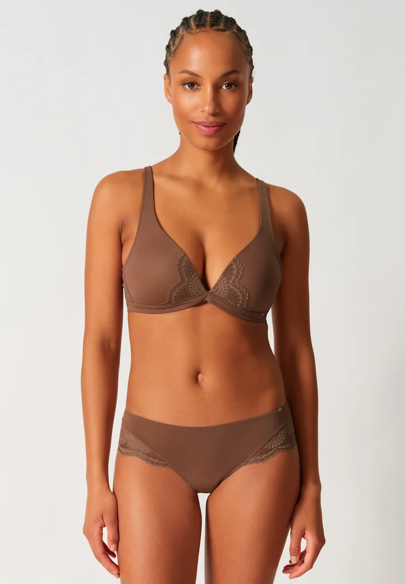 Micrornaments Padded triangle bra | deep taupe 084584-08A126