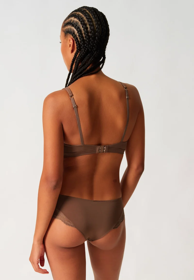 Micrornaments Padded triangle bra | deep taupe 084584-08A126
