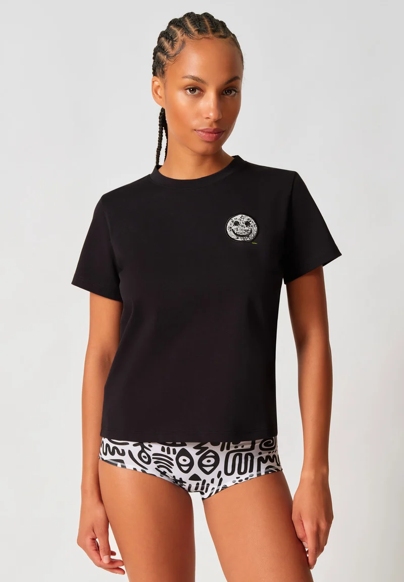 Premium Heavy Tee Shirt short sleeve | kuranyi black 087525-08A161