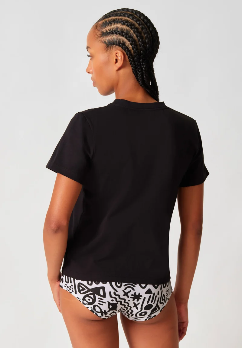 Premium Heavy Tee Shirt short sleeve | kuranyi black 087525-08A161