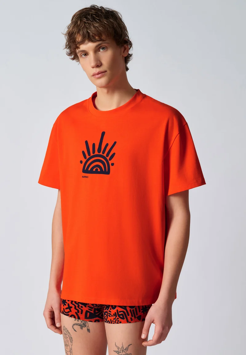 Premium Heavy Tee Shirt short sleeve | kuranyi orange 087515-08A158