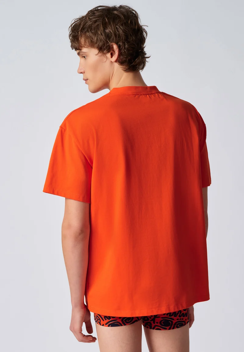 Premium Heavy Tee Shirt short sleeve | kuranyi orange 087515-08A158