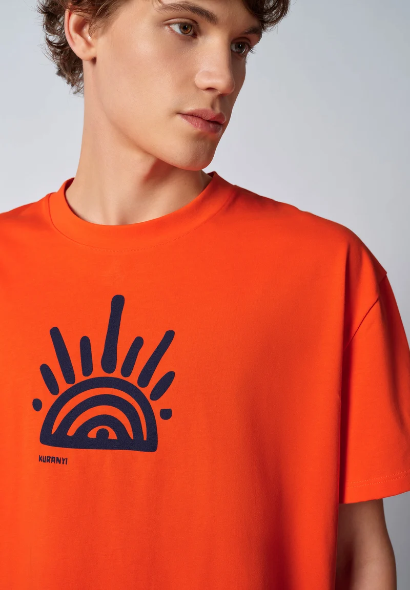 Premium Heavy Tee Shirt short sleeve | kuranyi orange 087515-08A158