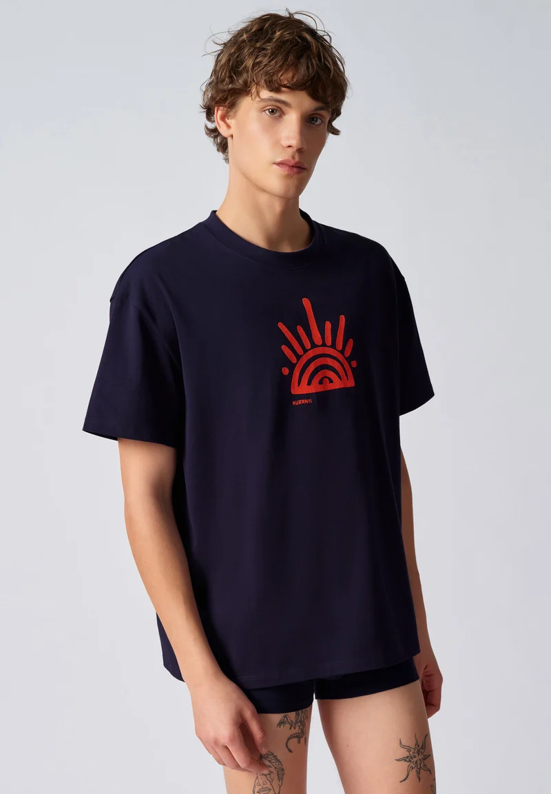 Premium Heavy Tee Shirt short sleeve | kuranyi navy 087515-08A159