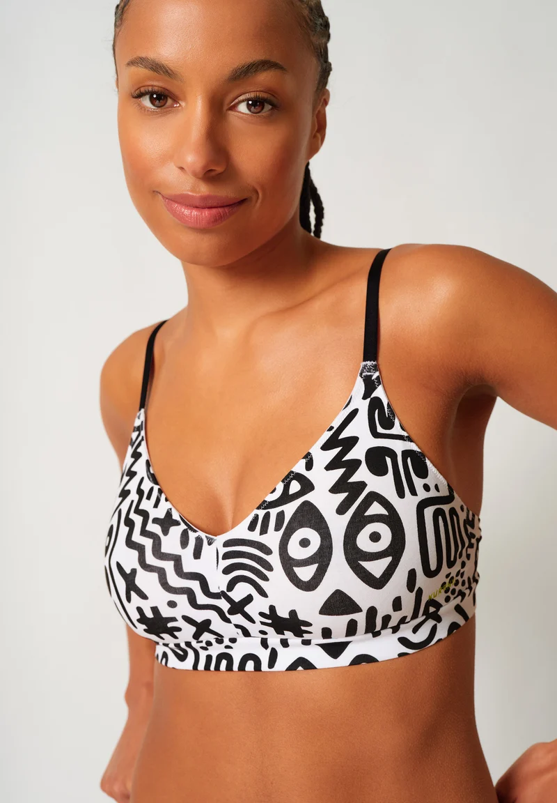 SKINY ADVANTAGE Cotton Stretch Soft bra remov. pads | kuranyiblack 087109-08A188