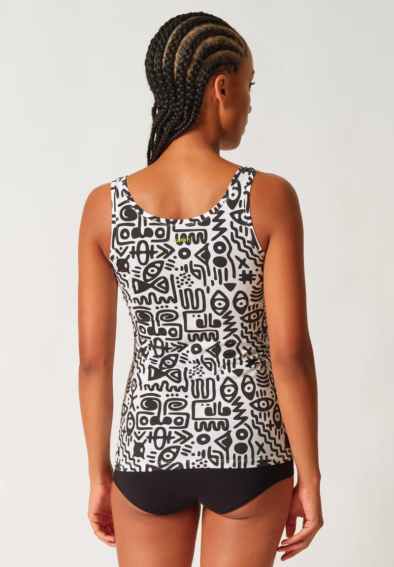 SKINY ADVANTAGE Cotton Stretch Tank top 2 pack | kuranyiblack selection 087098-08A165