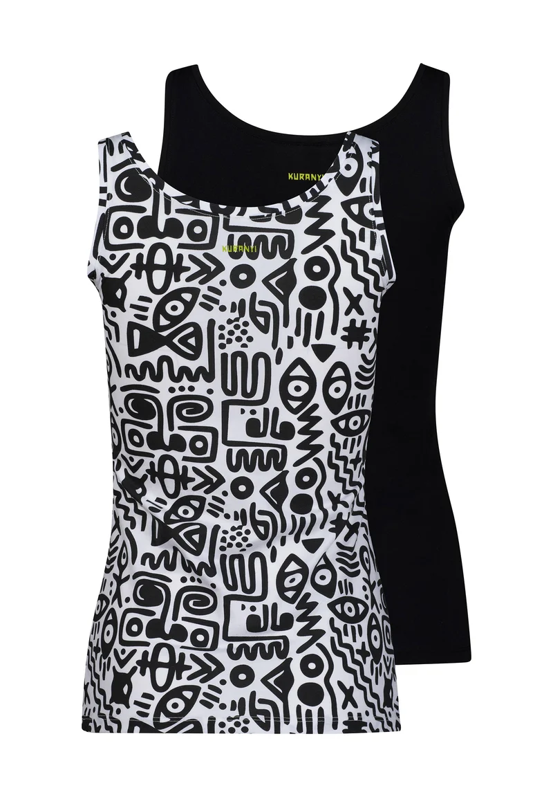 SKINY ADVANTAGE Cotton Stretch Tank top 2 pack | kuranyiblack selection 087098-08A165