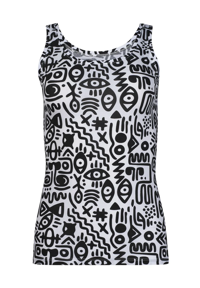 SKINY ADVANTAGE Cotton Stretch Tank top 2 pack | kuranyiblack selection 087098-08A165