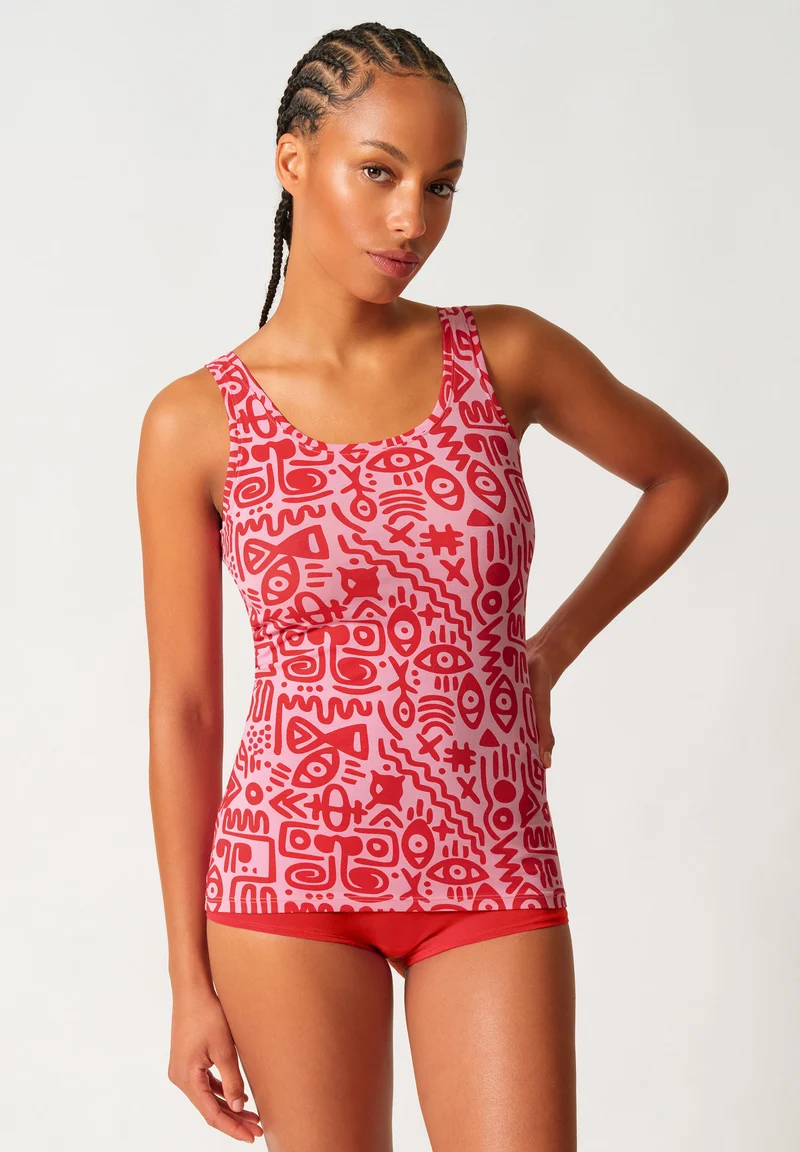 SKINY ADVANTAGE Cotton Stretch Tank top 2 pack | kuranyipink selection 087098-08A164