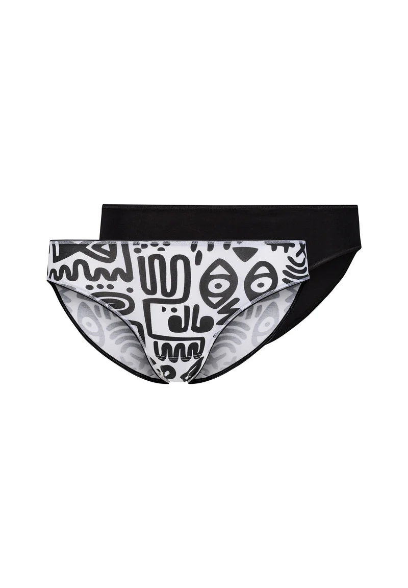 SKINY ADVANTAGE Cotton Stretch Bikini briefs 2 pack | kuranyiblack selection 087088-08A165