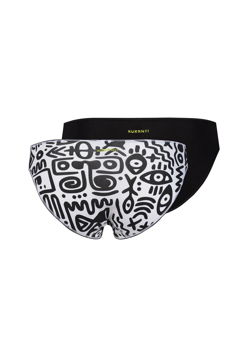 SKINY ADVANTAGE Cotton Stretch Bikini briefs 2 pack | kuranyiblack selection 087088-08A165